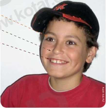 (בספר תמונה של ראש של ילד)